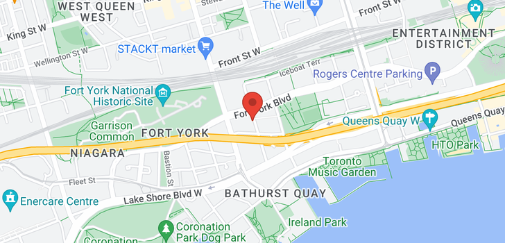 map of #1509 -80 QUEENS WHARF RD